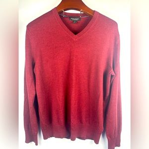 Banana Republic‎ Men’s Sweater 100% Merino Wool Maroon